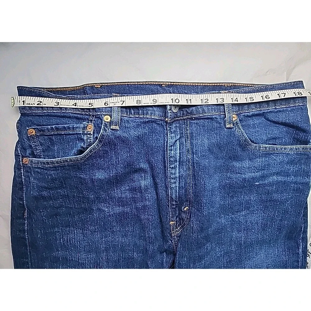 Levi's 505 Blue Jeans Men's 38x30 Straight Dark Wash‎ Retro Classic Western EUC